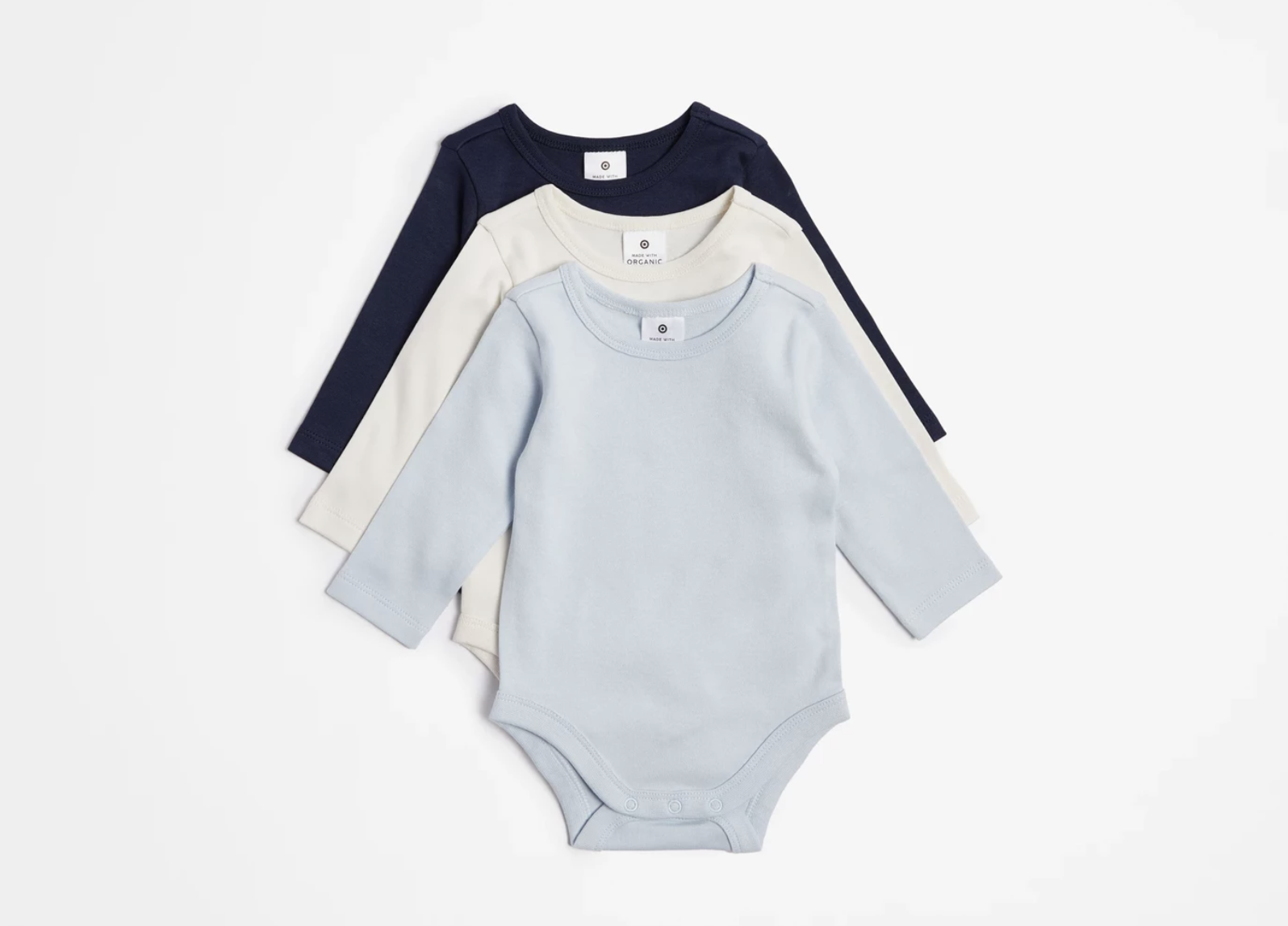 Baby Organic Cotton Bodysuits - 3 Pack - Target